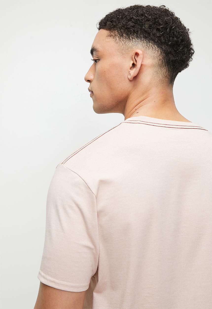 Rvca Big Rvca Ss Red Stitch Mauve