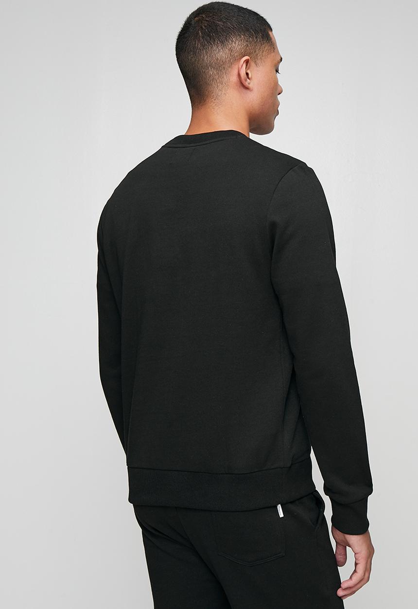 Ben Sherman Mens Target Crew Sweater In Black