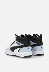 Puma Rebound V6 Mid Ac+ Ps Shoes White-Snow Mountain Blue-Blk
