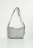 Guess Maleena Converible Top Zip Bag In Dove Grey