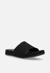 Polo 0050080 Mens Jacquard Pony Pool Slide Black