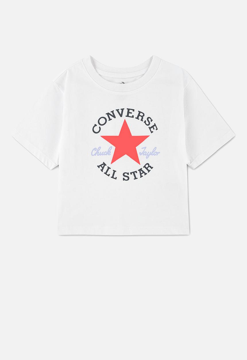 Converse Girls Dissected Chuck Patch T-Shirt In White