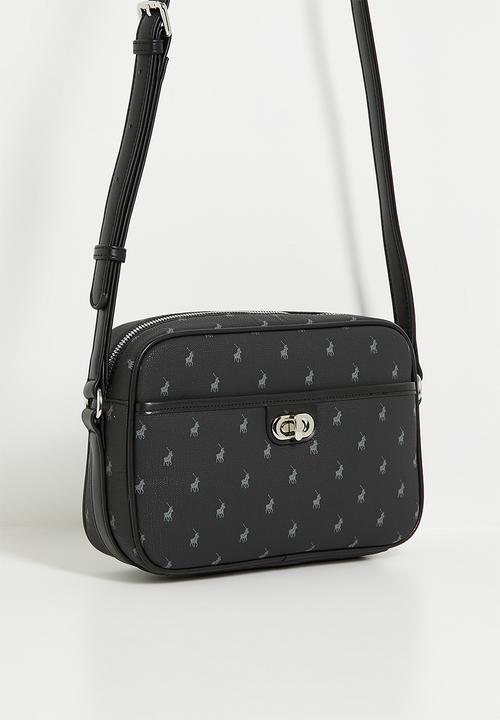 Polo Black Iconic Camera Bag With Turn Lock