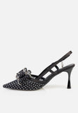 Sissy boy Ladies Ivy Slingback Heels In Black