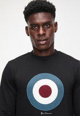 Ben Sherman Target Crew Sweater In Black