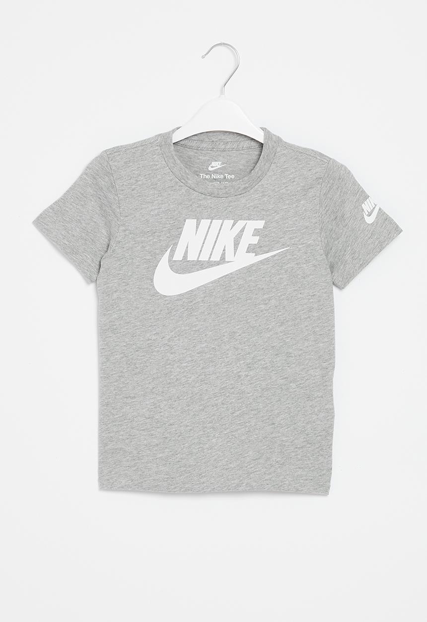Nike Boys Future Evergreen T-Shirts In Grey Heather
