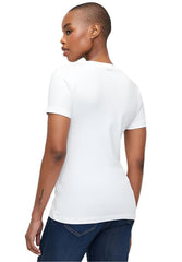 Polo 0048916 Wmn Kelly V-Neck T-Shirt White