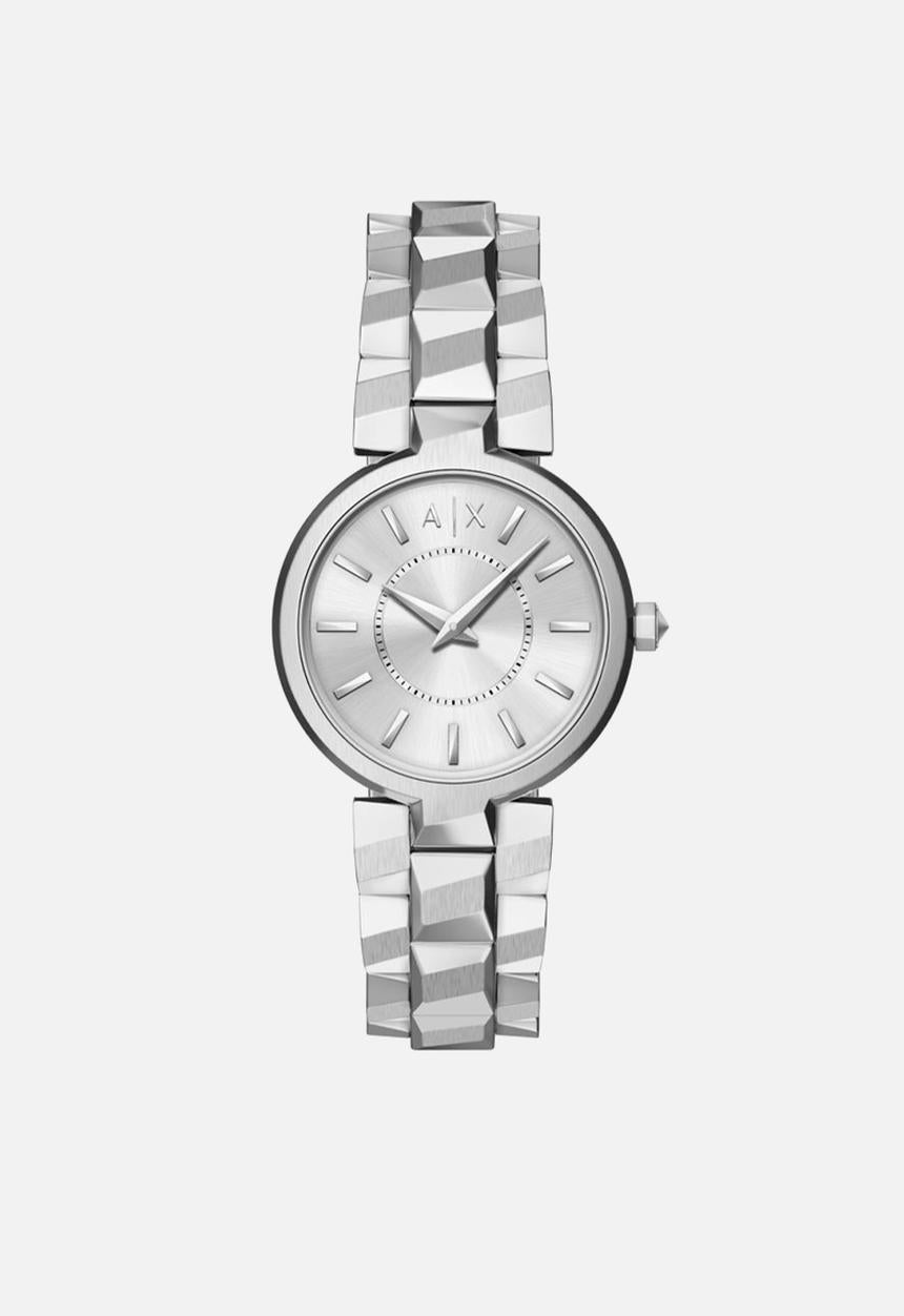 Armani Exchange Womens stainless Steel Watch In Silver