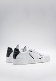 Replay Mens Polys Stamp Sneakers In White & Black