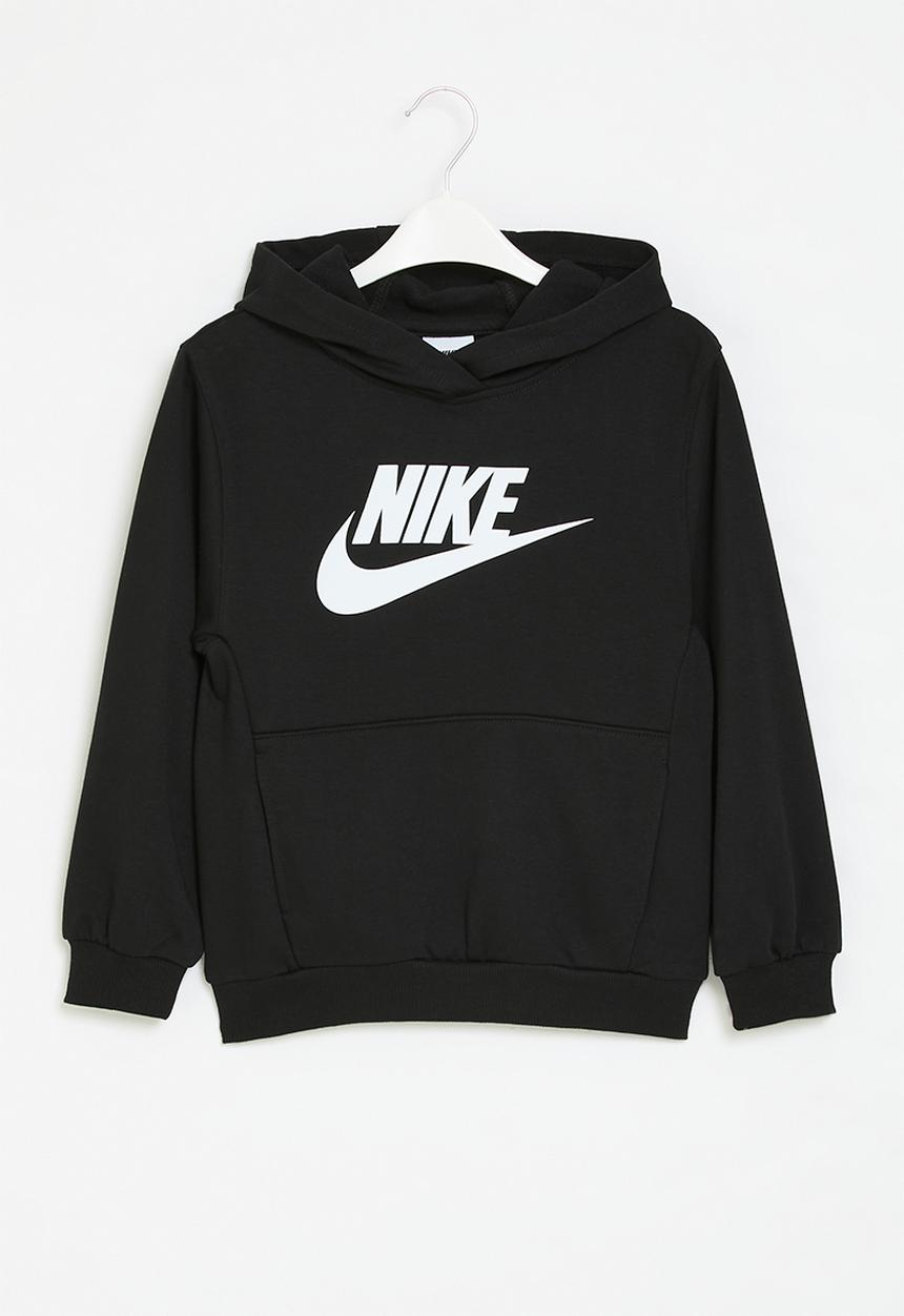 Nike Boys Nsw Club Ft Hbr Po Hoodie In Black