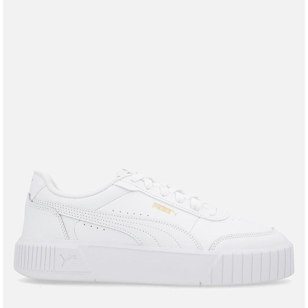 Puma Womens Carina Mia Shoes In White & Gold