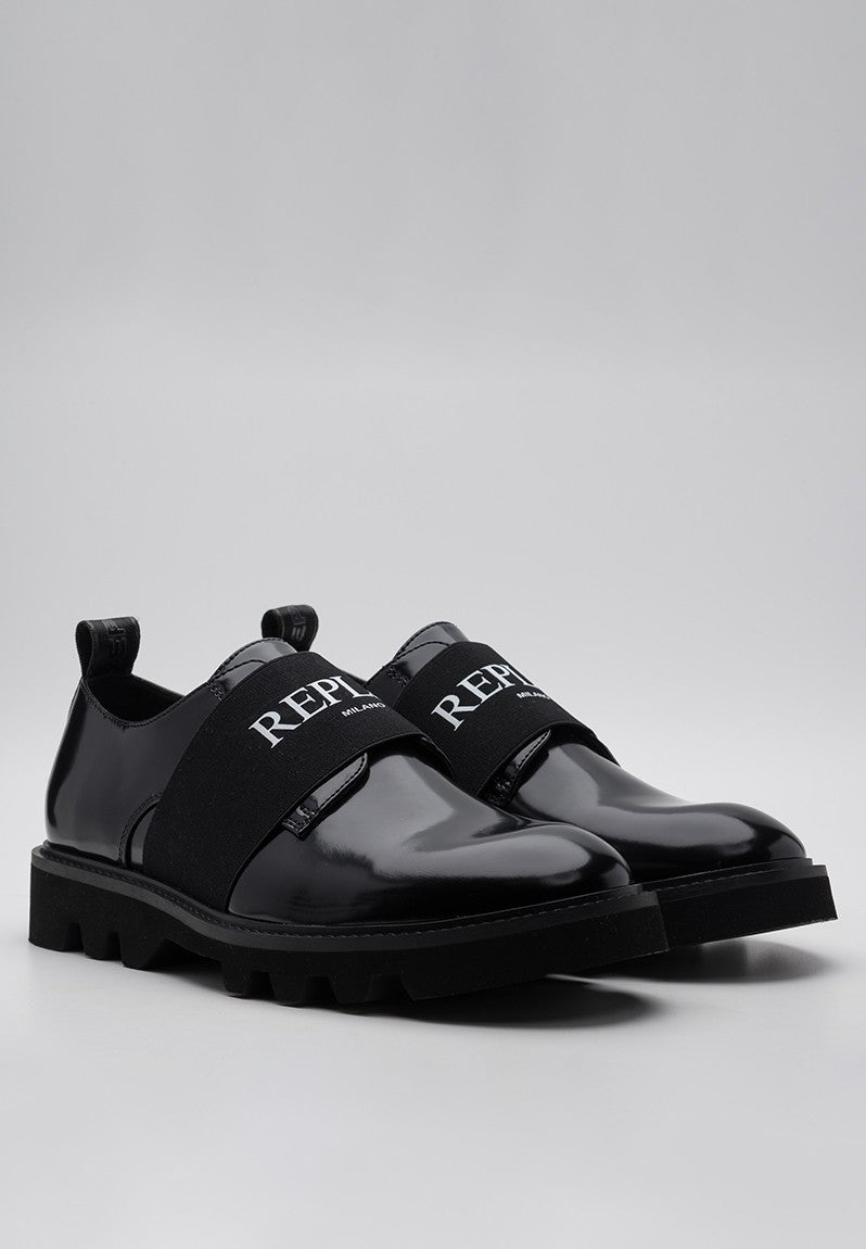 Replay Mens Canver Brush Shoes Black