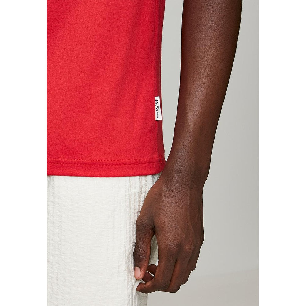 Ben Sherman Boys Brit Pop T-Shirt In Red Multi