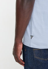 Guess Mens Embroideredhirt In Blue