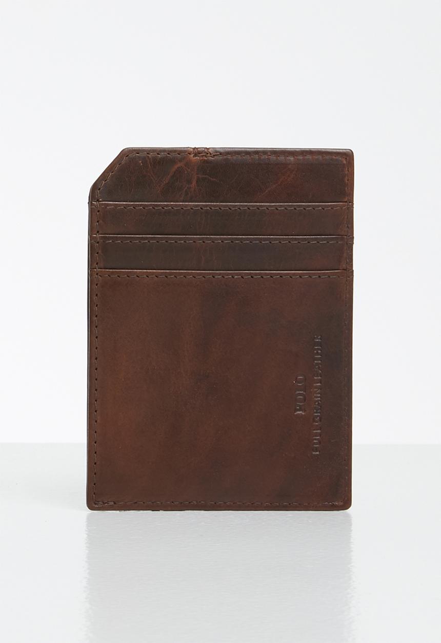Polo Mens Etosha CC Wallet With Top Pocket In Brown