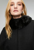 Stella Morgan Womens Melton Poncho In Black