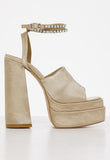 Sissy Boy Womens Platform Heel In Champagne