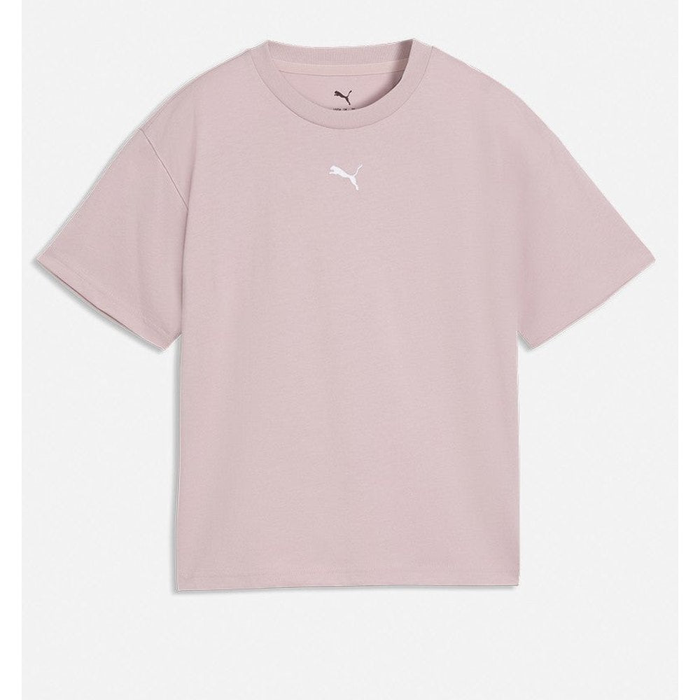 Puma Essential Centered Cat Logo T-Shirt In Misty Pink