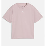 Puma Essential Centered Cat Logo T-Shirt In Misty Pink
