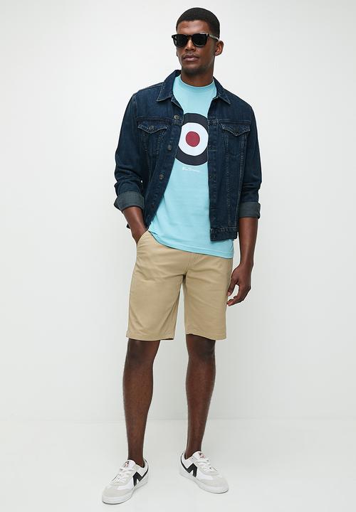 Ben Sherman Target Mens T-Shirt In Retro Blue