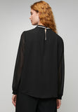 Stella Morgan Long Sleeve High Neck With Embelishm In Black
