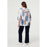 Izabel London Ladies Hooded Blouse In White