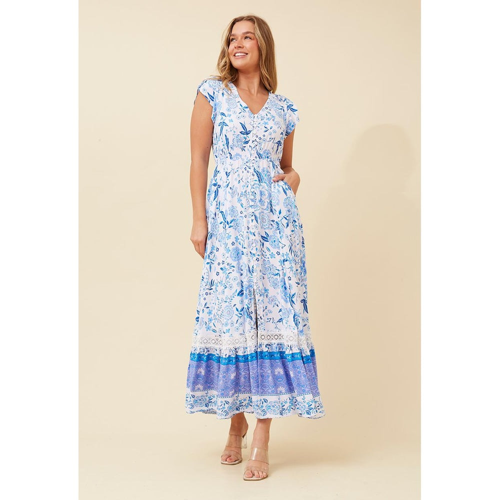 Stella Morgan Ladies Dress In Blue Multi