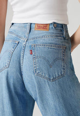 Levis Womens Cinch Baggy Jeans In Medium Indigo