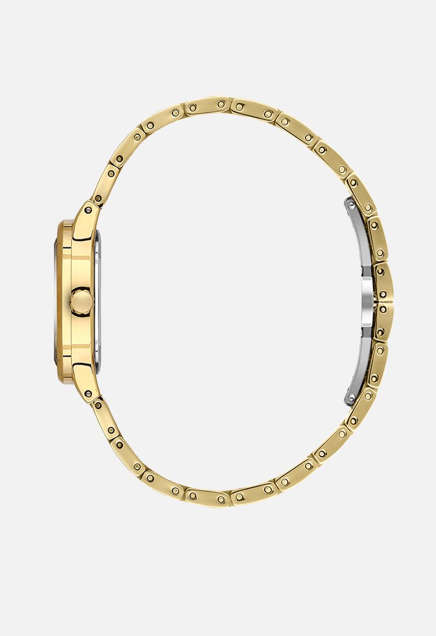 Daniel Klein Womens Cushion Case Watch In Gold