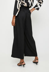 Izabel London High Waisted Wide Leg Pant In Black