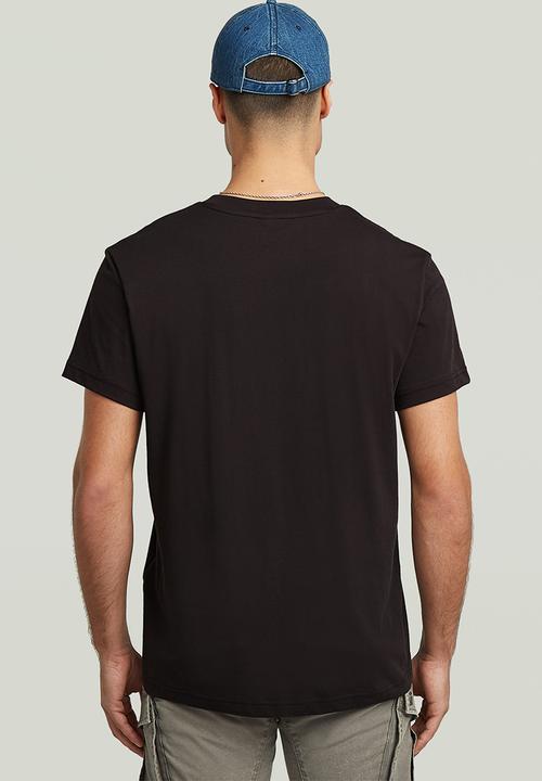 G-Star Raw Mens Black Hd Print R T-Shirt