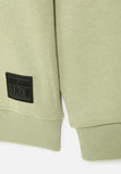 Soviet Zander Boys Crew Neck Sweat Top Light Sage