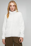 Stella Morgan Long Sleeve Zip Through Teddy Jacket In Cream