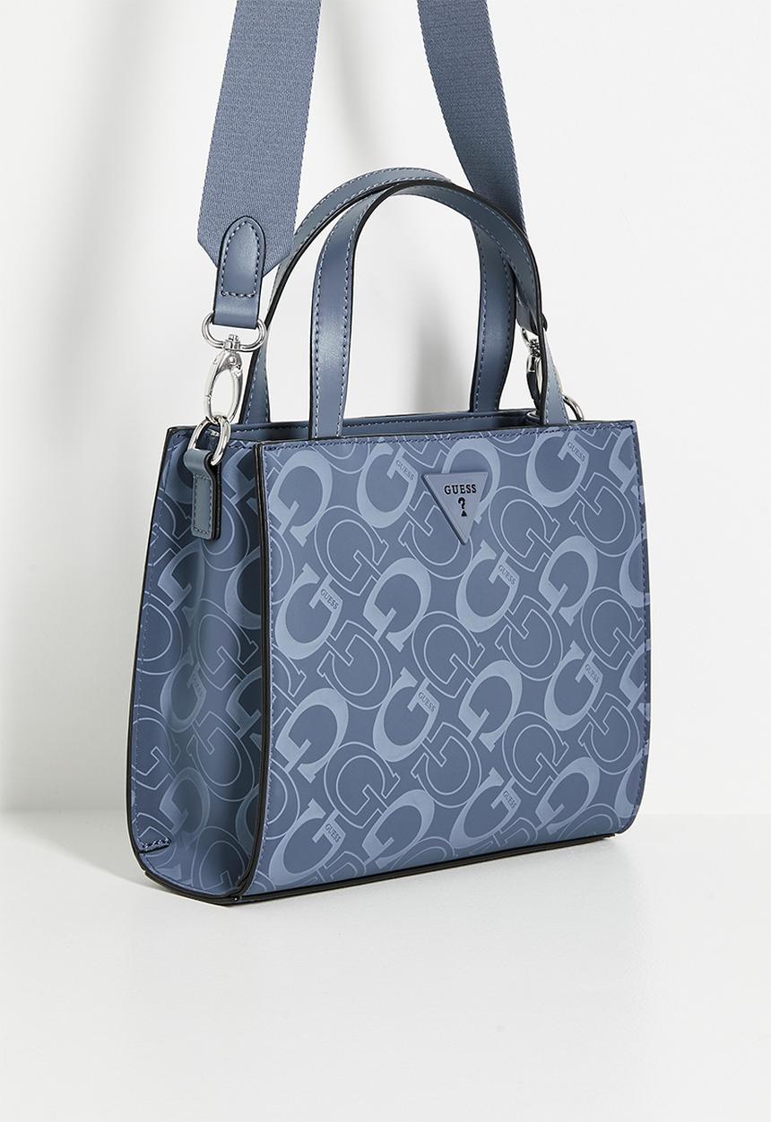 Guess Mini Tote Bag In Navy