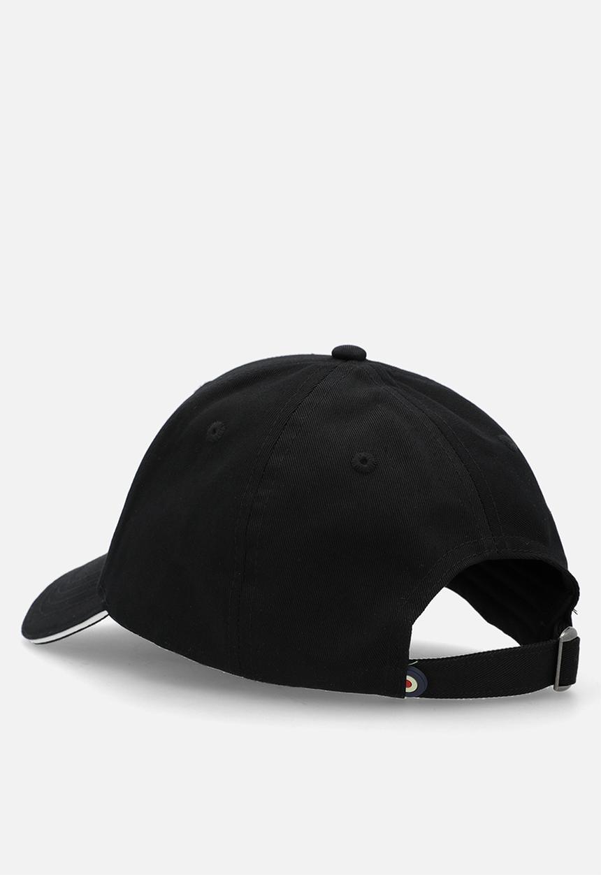 Ben Sherman Mens Metal Targy Badge Cap In Black
