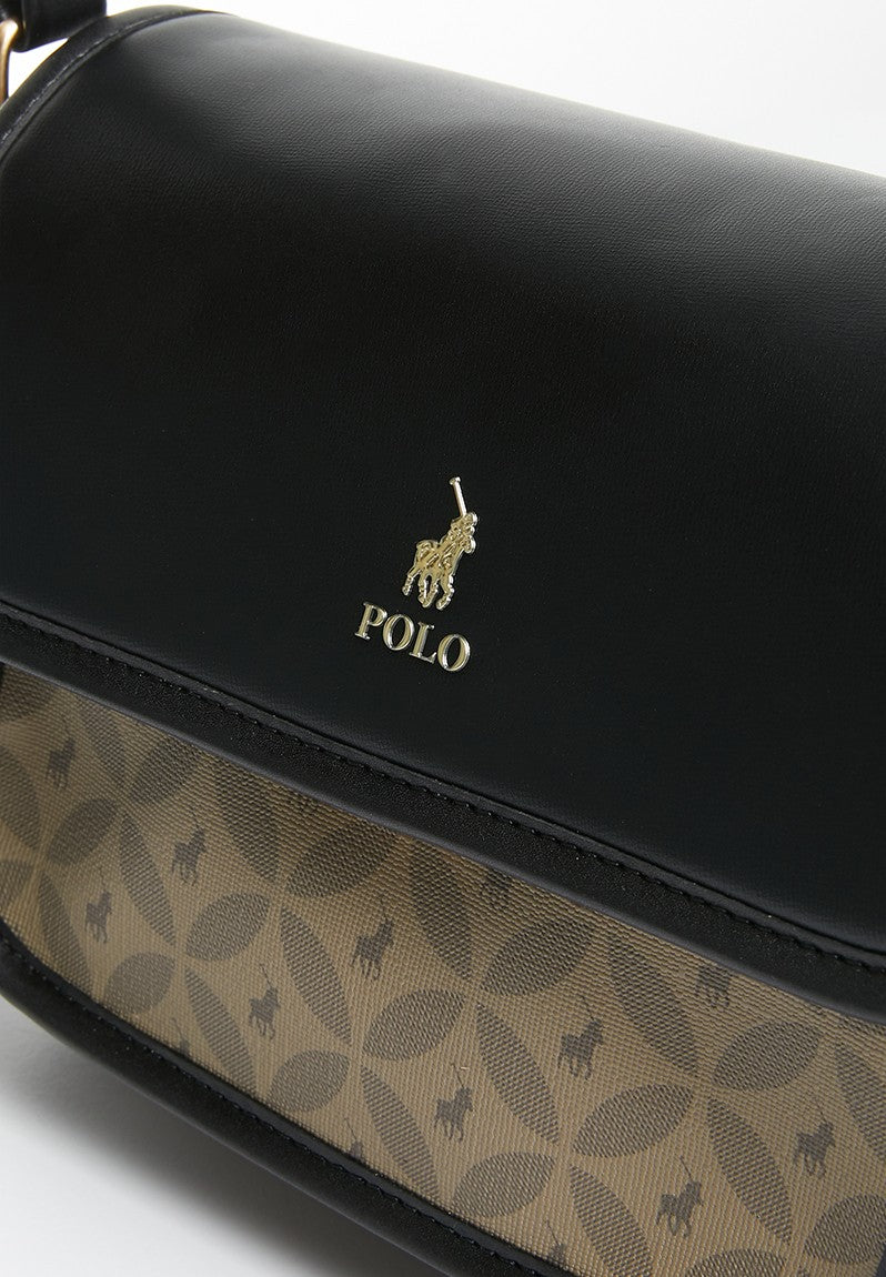 Polo Havana Flapover Bag Black