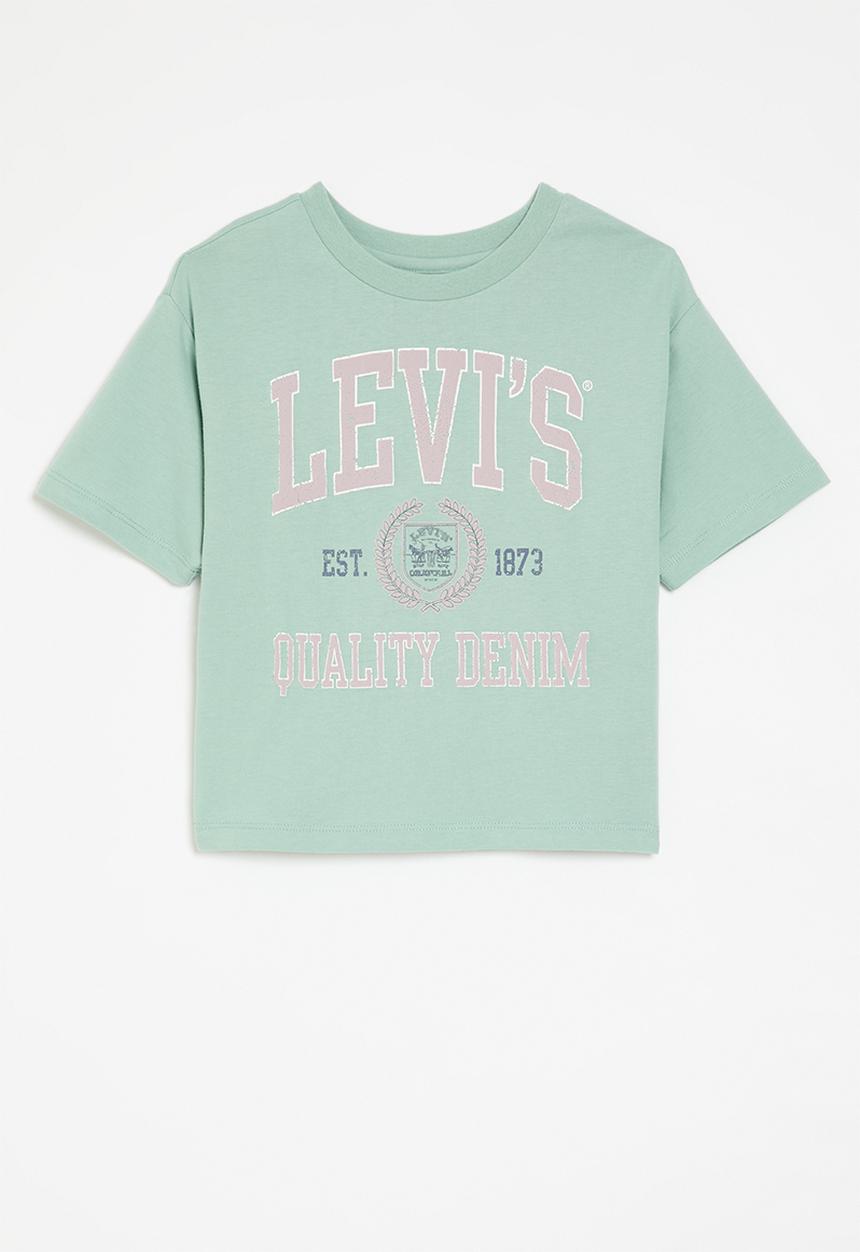 Levis Girls Collegiate Meet & Greet T-Shirt In Blue