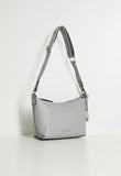 Guess Maleena Converible Top Zip Bag In Dove Grey