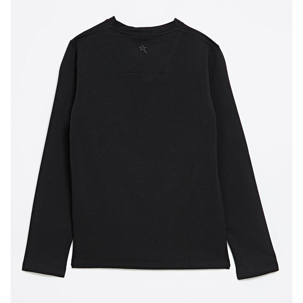 Soviet Boys Talon Long Sleeves V-Neck T-Shirt In Black