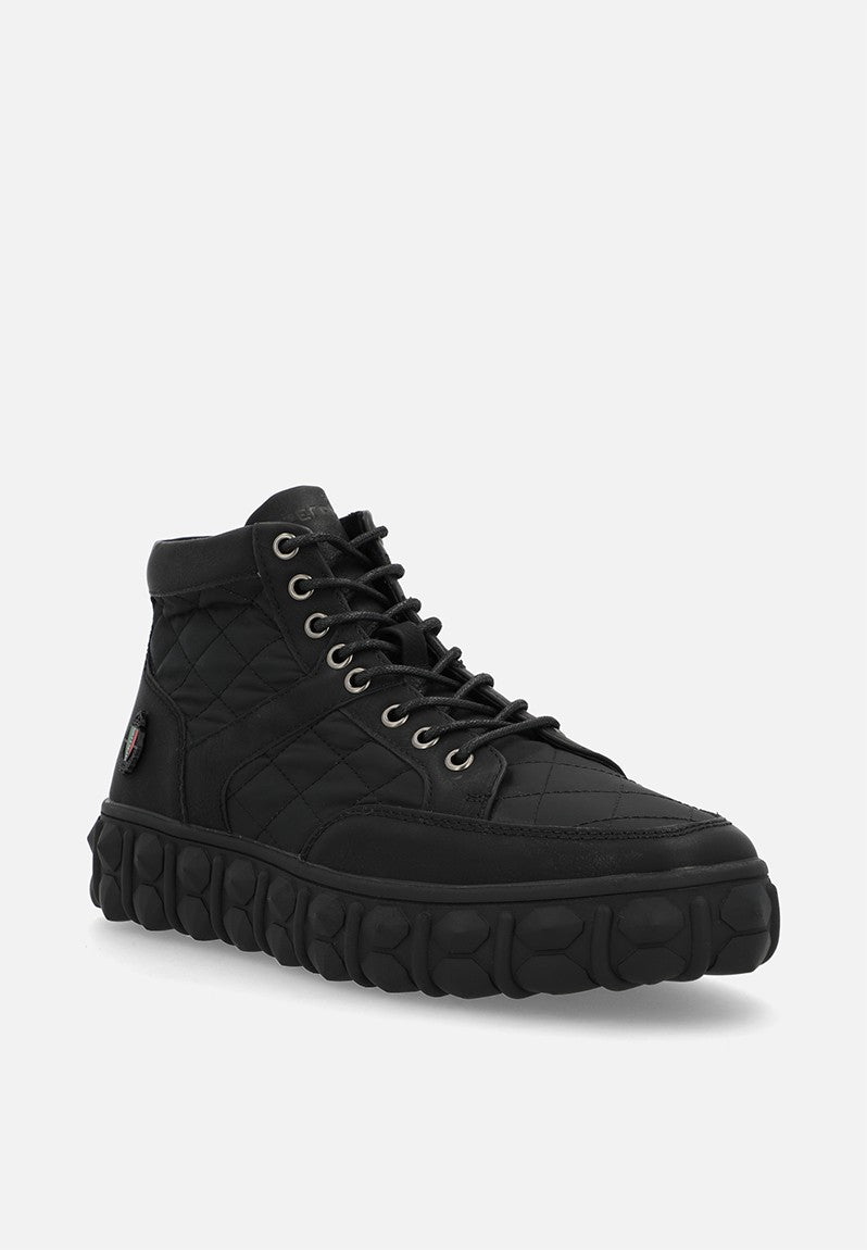 Mazerata Mens Pigale 9 Faux Nubuck Shoes In Black