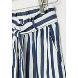Polo Girls Zuri Belted Striped Short In Navy