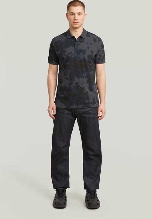 G-Star Raw Mens Dunda Slim Polo Golfers In Ink