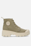 Palladium Womens Pallabase Twill Shoes In Dune