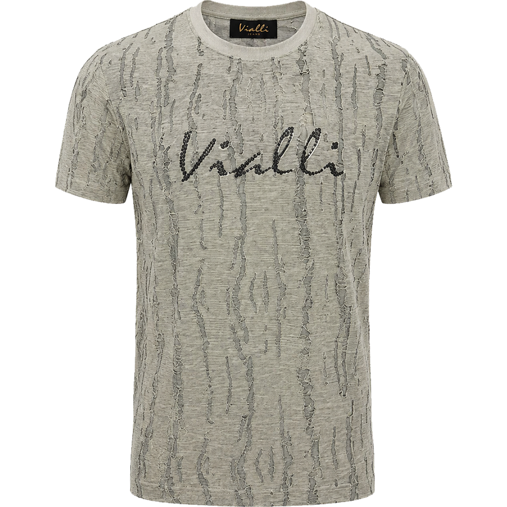Vialli Oskat T-Shirt In Grey
