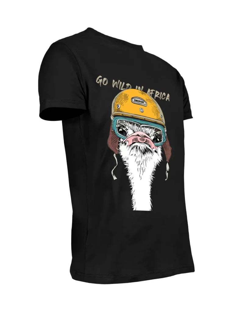 Sniper Mens Ostrich T-Shirts In Black