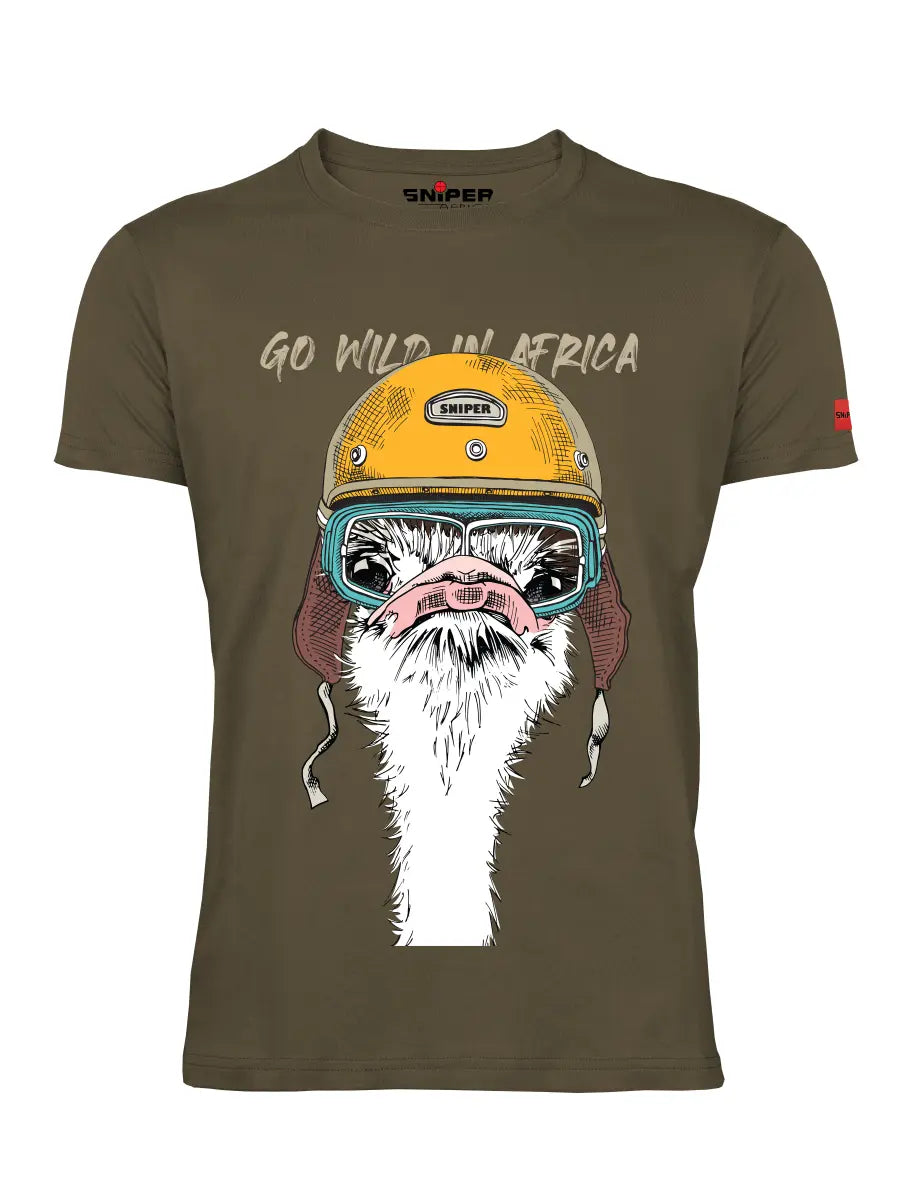 Sniper Mens Ostrich T-Shirts In Coyote