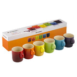 Le Creuset Rainbow Set Of 6 Espresso Mug Rainbow