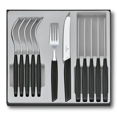 Victorinox Swiss Mod 12Pc Table Kn Set Black