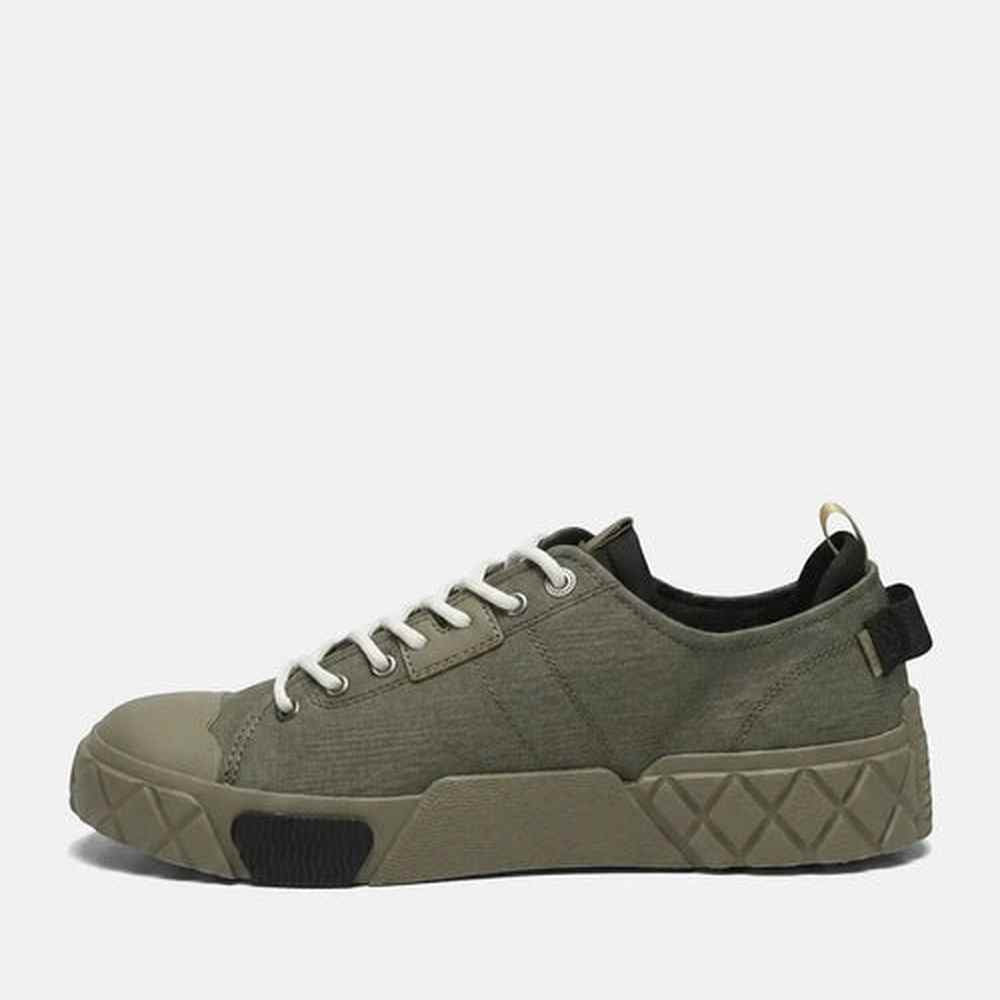 Palladium Mens Ace City Shell Shoes In Olive Night