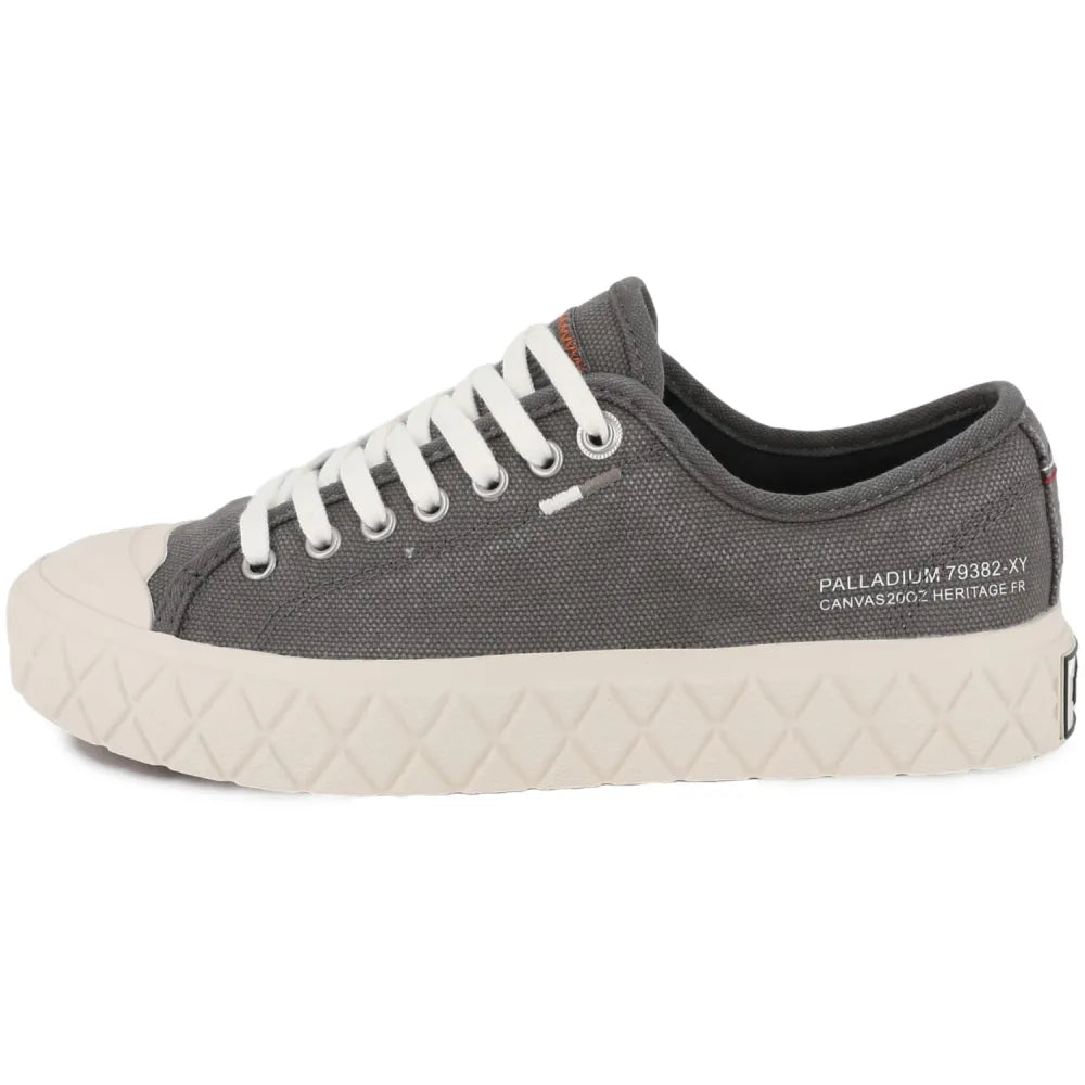 Palladium Mens Palla Ace Washed Canvas Shoes Olive Night